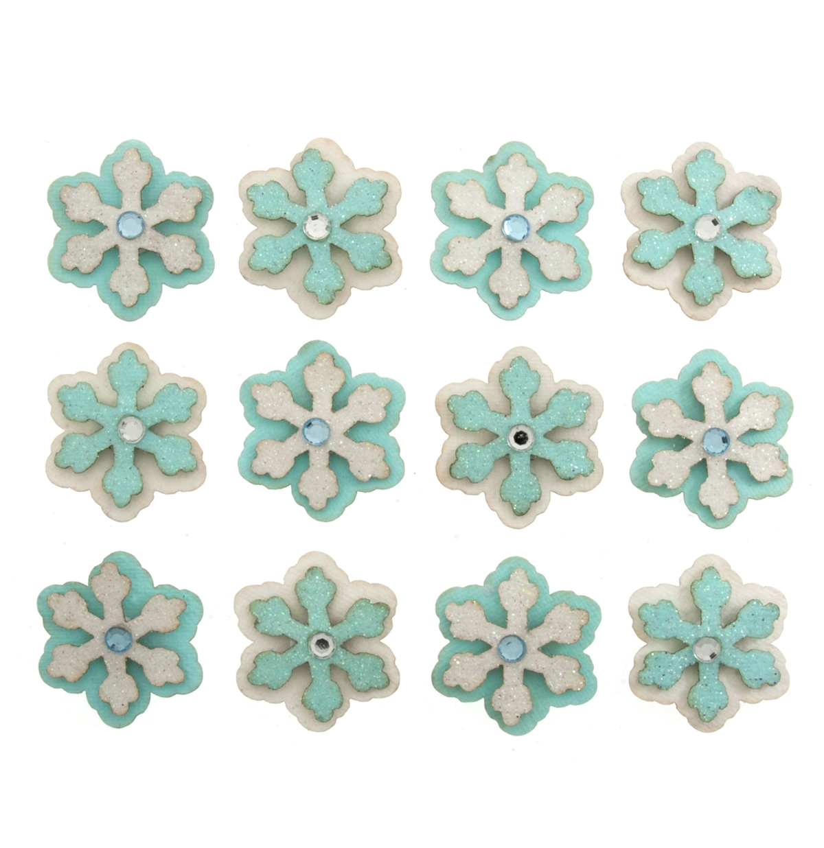 3D Mini Snowflakes 12pcs