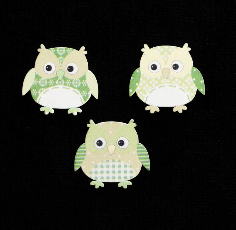 Green Owls x 6