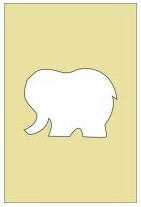 Pretty Paper Card Front - Elephant TV OFFER 65% OFF MARKED PRICE