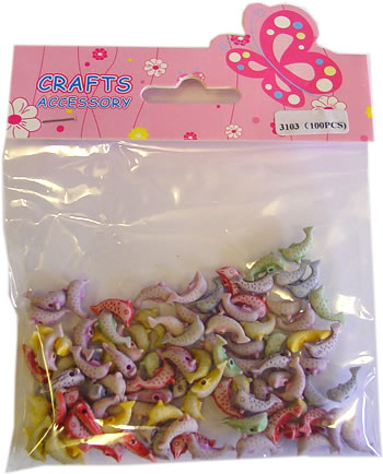 Craft Accessory - Dolphins 100pcs