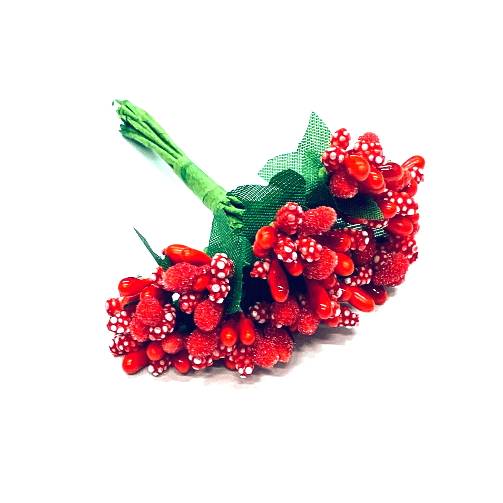 Craft Artist Festive Stamen - Red