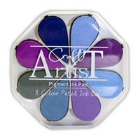 NEW Craft Artist Pigment Ink Petals - Winter - 8 Colours NEW Craft Artist Pigment Ink Petals - Winter - 8 Colours