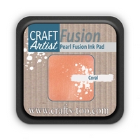 Craft Artist Pearl Fusion Ink Pad - Coral Craft Artist Pearl Fusion Ink Pad - Coral