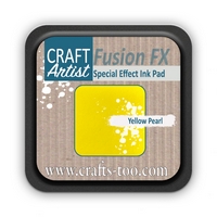 OUT OF STOCK Craft Artist Pearl Fusion FX Special Effect Ink Pad - Yellow Pearl