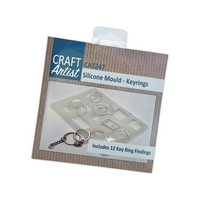 NEW Craft Artist - Silicone Mould - Keyrings NEW Craft Artist - Silicone Mould - Keyrings
