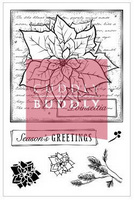 Cuddly Buddly Clear Stamps - Poinsettia Collage Cuddly Buddly Clear Stamps - Poinsettia Collage