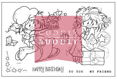 Cuddly Buddly Clear Stamps - Little Poppets Birthday