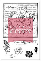 Cuddly Buddly Clear Stamps - Rose Collage