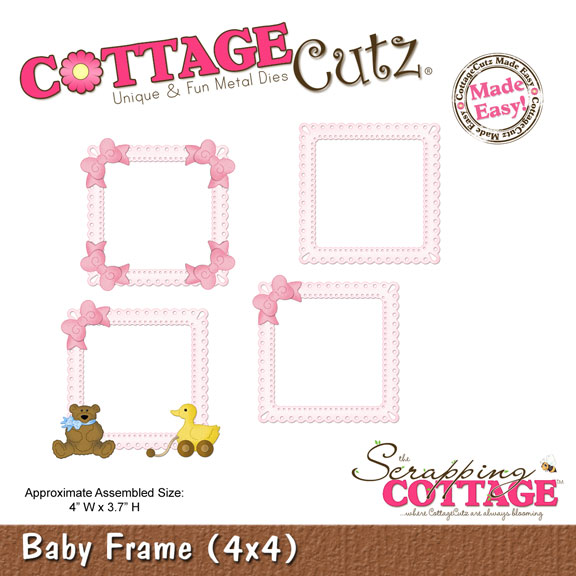 75% OFF  CottageCutz Dies - Baby Frame (4x4)