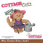 75% OFF  CottageCutz Dies - Miss Garden Kitty (4x4)