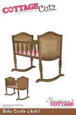 75% OFF  CottageCutz Dies - Baby Cradle (4x6)