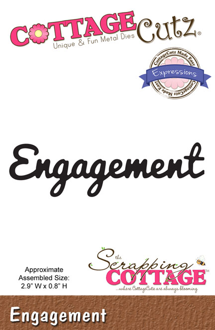 75% OFF  CottageCutz Expressions Die - Engagement