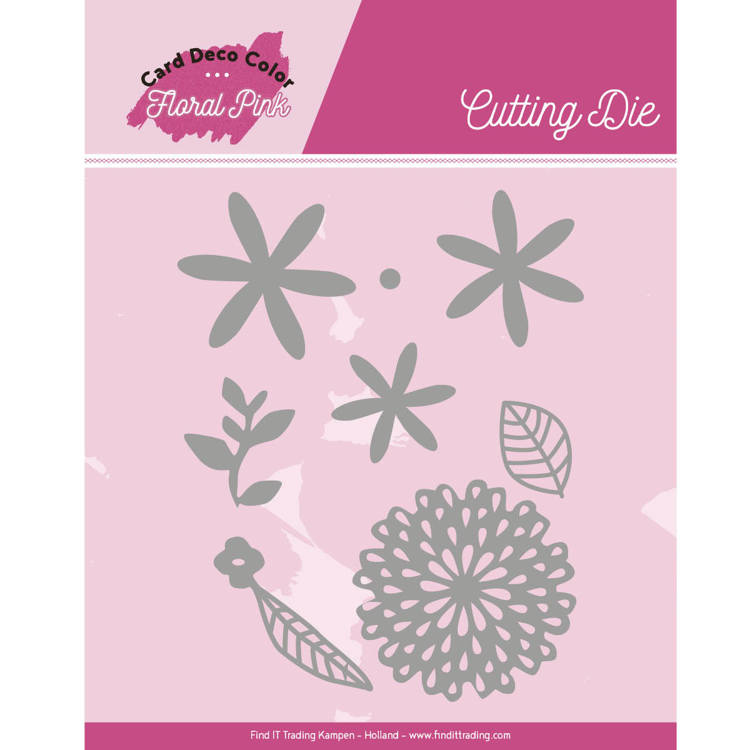 Yvonne Creations Floral Pink Cutting Dies - Floral Pink Flowers