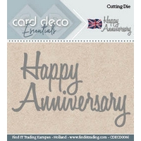 Card Deco Cutting Dies - Happy Anniversary   