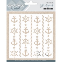 Card Deco Essentials - Mixed Media Stencil Beach