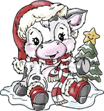 Yvonne Creations stamp - Christmas Cow