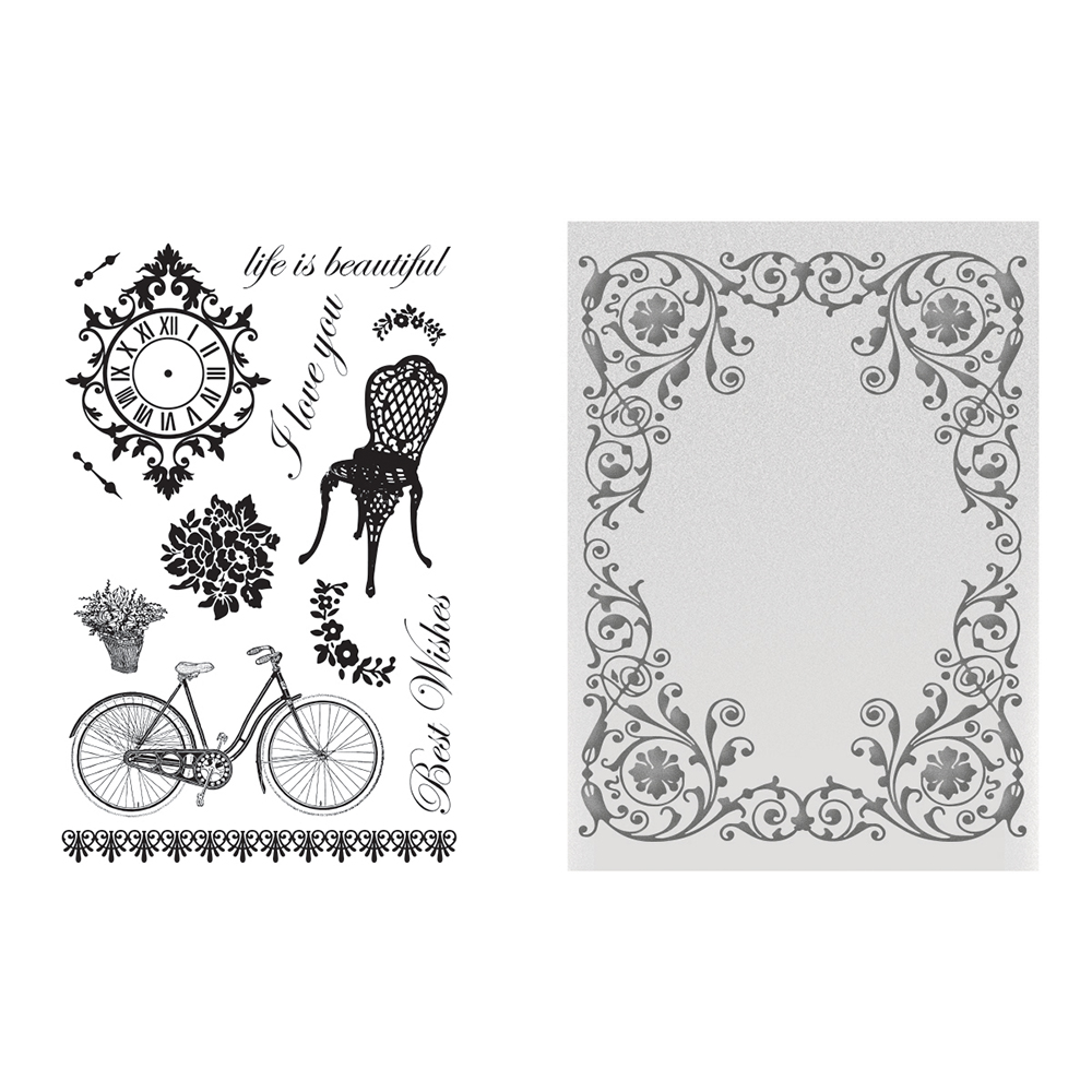 CLEARANCE 60% OFF C'est La Vie Collection Stamp & Emboss Set - Extravagant Days