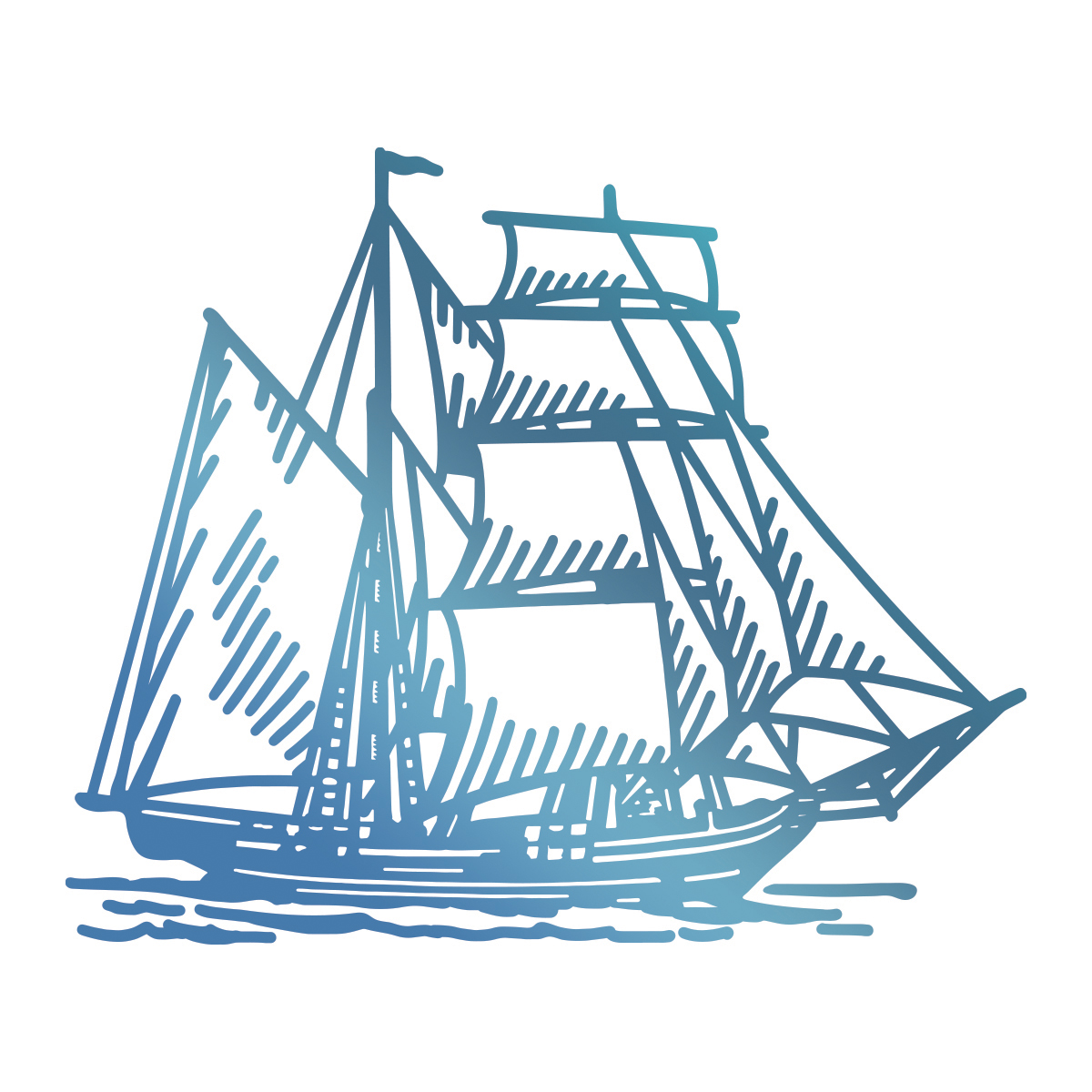 20% OFF Seaside & Me Collection Hotfoil Stamp - Tall Ship (1pc)