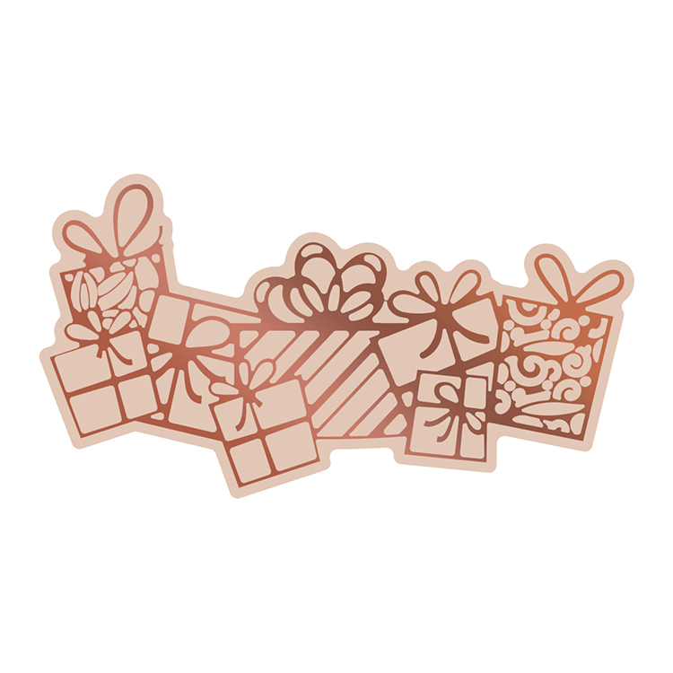 CLEARANCE 60% OFF Highland Christmas Collection Cut, Foil and Emboss Die - Flurry of Presents (1pc)
