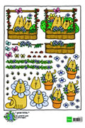 Marianne Design - 3D Paper - Garden Kitties (Pack of 10)