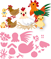Marianne Design Collectable - Eline's Chicken Family