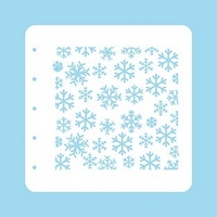 Nellie Snellen Christmas Time A6 Stencil - Snowflakes