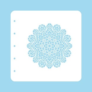 Nellie Snellen Christmas Time A6 Stencil - Mandala