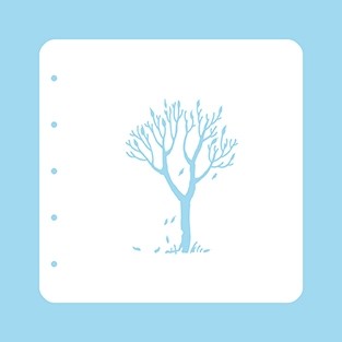 Nellie Snellen Stencil A6 - Tree