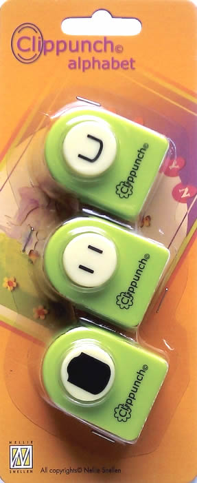 SALE 85% OFF Nellie Snellen Alphabet Clip Punch Set - Tag 3pcs