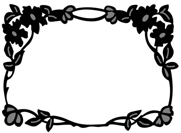 Marianne Design Craftable - Flower Border Rectangle