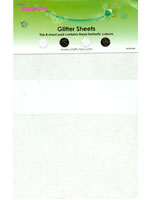 Crafts Too Glitter Sheets Pad - Black / White (8 sheets)