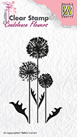 Nellie Snellen Clear Stamp Condolence Flowers - Flower 6
