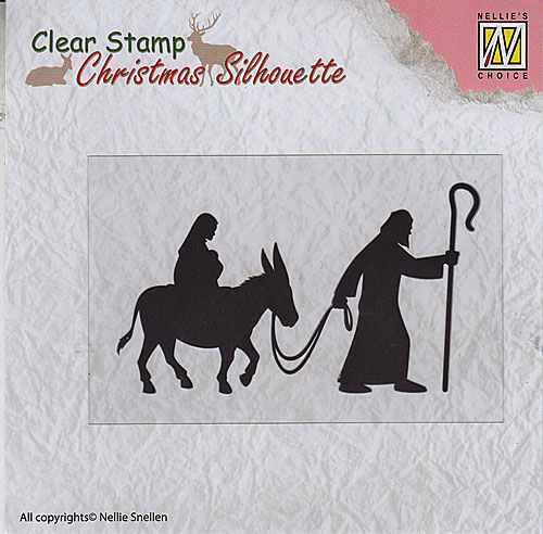 Nellie Snellen Clear Stamp Christmas Silhouette - Nativity