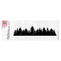 Nellie Snellen Clear Stamp Christmas Silhouette - Tree Border