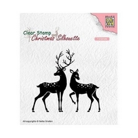 Nellie Snellen Clear Stamp Christmas Silhouette - Deer