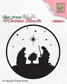 Nellie Snellen Clear Stamp Christmas Silhouette - Nativity 3