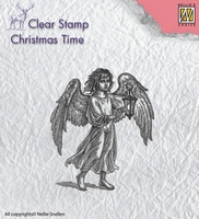 Nellie Snellen Clear Stamp Christmas Time - Angel with Lantern