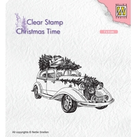 Nellie Snellen Clear Stamp Christmas Time - Christmas Tree Transport