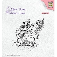 Nellie Snellen Clear Stamp Christmas Time - Snowman