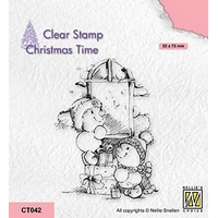 Nellie Snellen Clear Stamp Christmas Time - Present Delivery