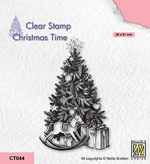 Nellie Snellen Clear Stamp Christmas Time - Christmas Tree and Presents