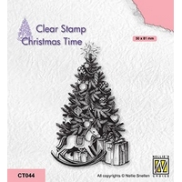 Nellie Snellen Clear Stamp Christmas Time - Christmas Tree and Presents