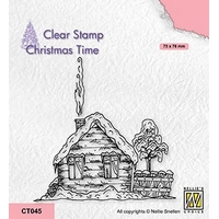 Nellie Snellen Clear Stamp Christmas Time - Snowy Cottage 2