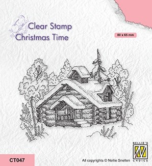 Nellie Snellen Clear Stamp Christmas Time - Snowy Winter Scene