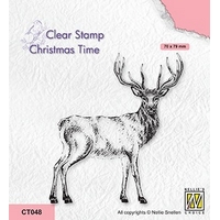 Nellie Snellen Clear Stamp Christmas Time - Deer