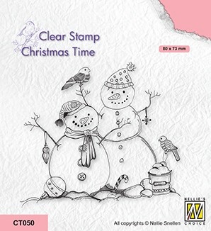 Nellie Snellen Clear Stamp Christmas Time - Snowmen