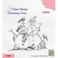 Nellie Snellen Clear Stamp Christmas Time - Snowmen