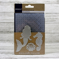 Presscut Embossing Folder & Die Set - Mermaid Shore