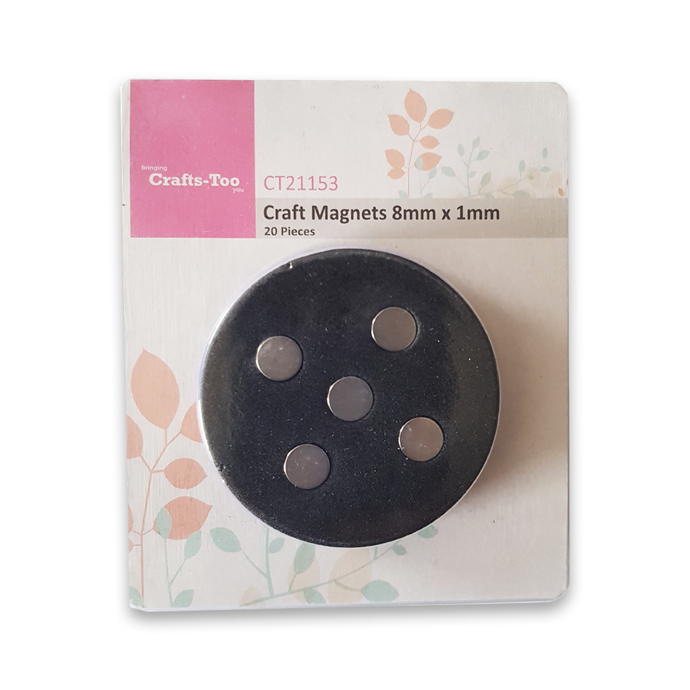 Crafts Too - Craft Magnets 8mm x 1mm (20pcs)