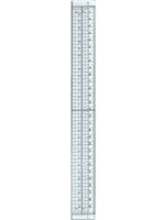Metal Edge Craft Ruler With Stitching holes 300mm x 35mm Metal Edge Craft Ruler With Stitching holes 300mm x 35mm
